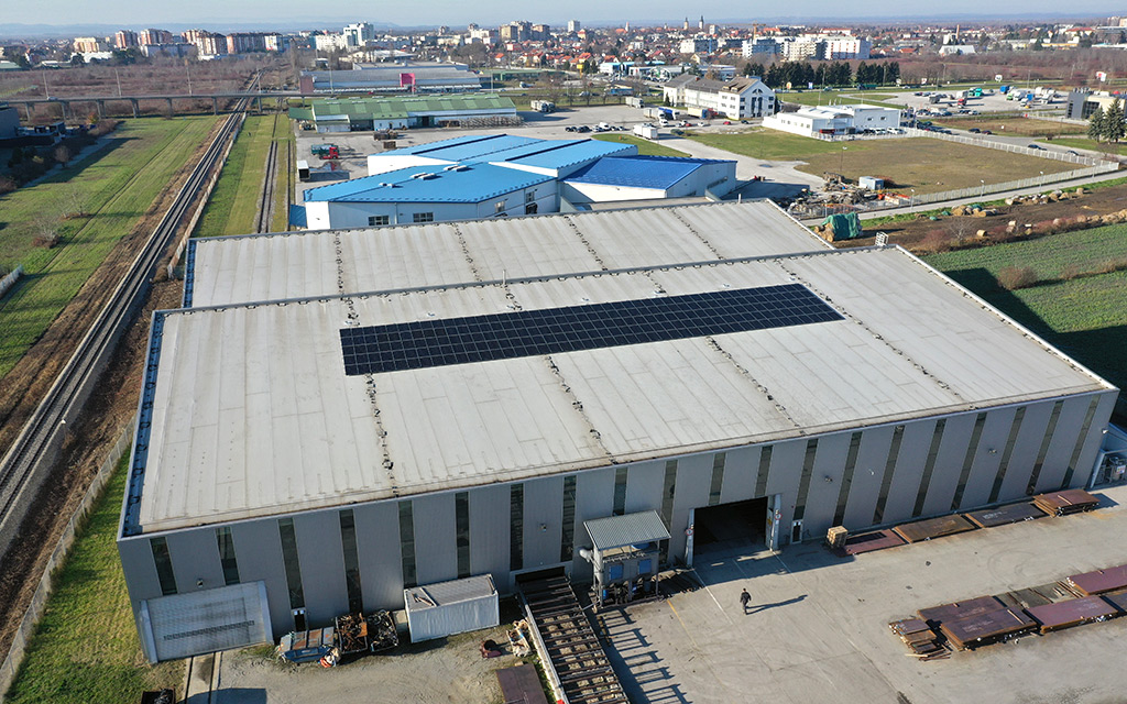 Bau des Photovoltaikkraftwerks Horex trade Varaždin 1